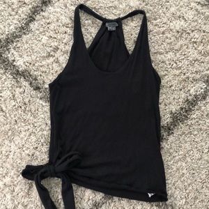Vince racerback tank with side tie